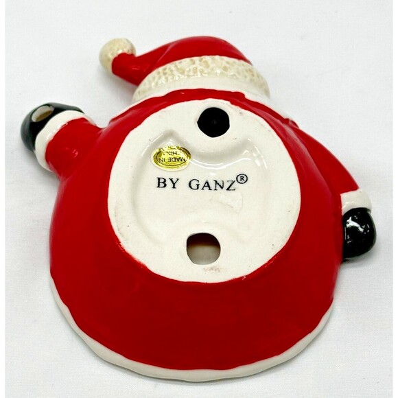 VINTAGE Ganz Santa Claus Face - Christmas Candy/Trinket Dish Plate Ashtray 5" - Picture 6 of 9